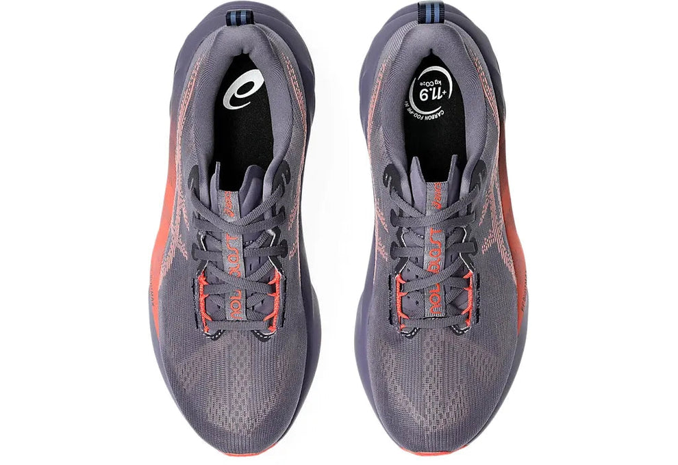 Asics Novablast 5 "Greyish Purple/Coral Reef"