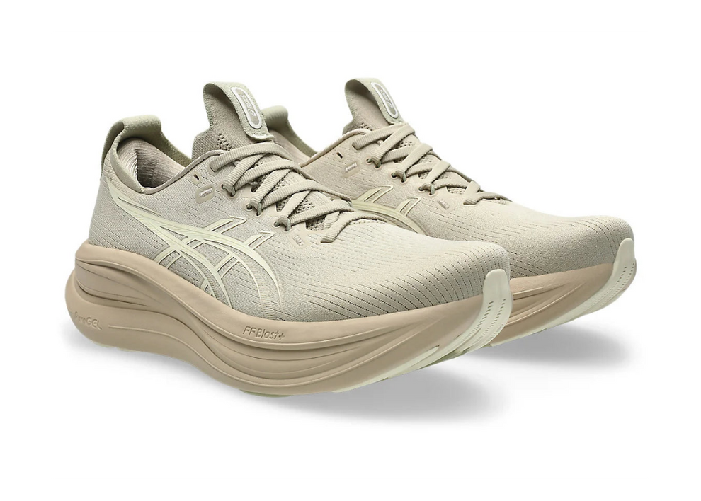 Asics Gel Nimbus 28 " Feather Grey / Cream"
